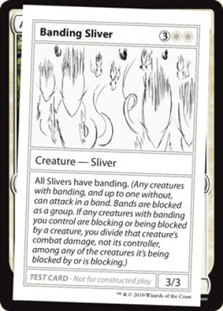 Banding Sliver (2021 Edition) [Mystery Booster Playtest Cards] | Gate City Games LLC