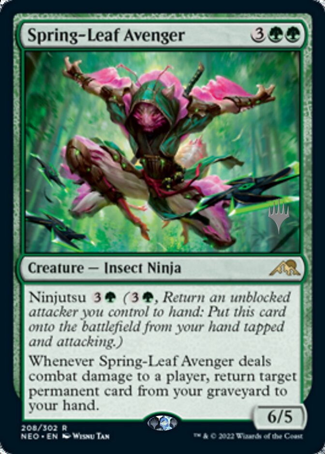 Spring-Leaf Avenger (Promo Pack) [Kamigawa: Neon Dynasty Promos] | Gate City Games LLC