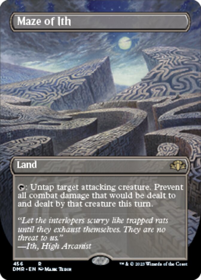 Maze of Ith (Borderless Alternate Art) [Dominaria Remastered] | Gate City Games LLC