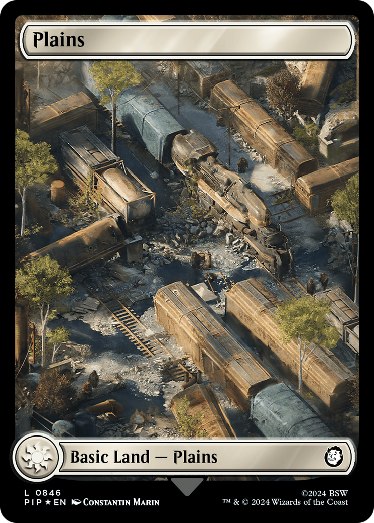 Plains (0846) (Surge Foil) [Fallout] | Gate City Games LLC