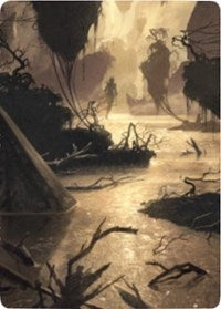 Murkwater Pathway Art Card [Zendikar Rising Art Series] | Gate City Games LLC