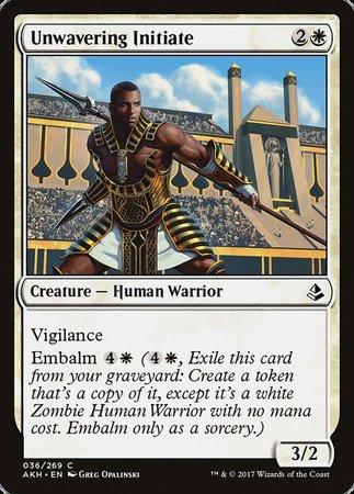 Unwavering Initiate [Amonkhet] | Gate City Games LLC