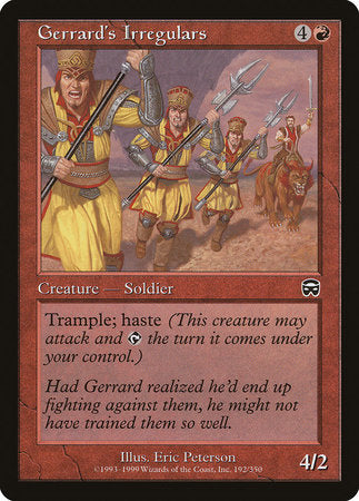 Gerrard's Irregulars [Mercadian Masques] | Gate City Games LLC