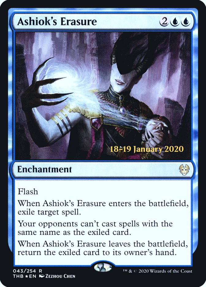 Ashiok's Erasure [Theros Beyond Death Prerelease Promos] | Gate City Games LLC