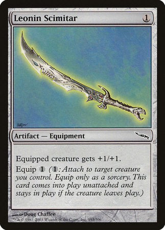Leonin Scimitar [Mirrodin] | Gate City Games LLC