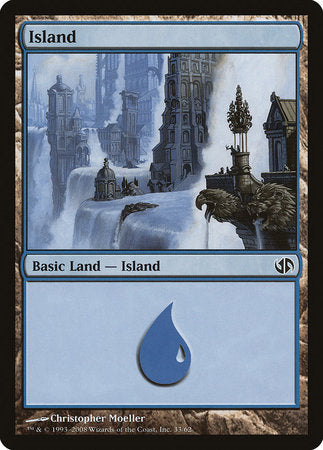 Island (33) [Duel Decks: Jace vs. Chandra] | Gate City Games LLC