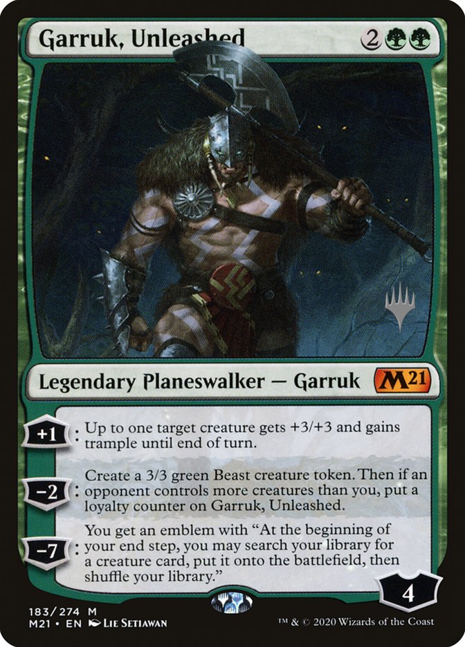 Garruk, Unleashed (Promo Pack) [Core Set 2021 Promos] | Gate City Games LLC