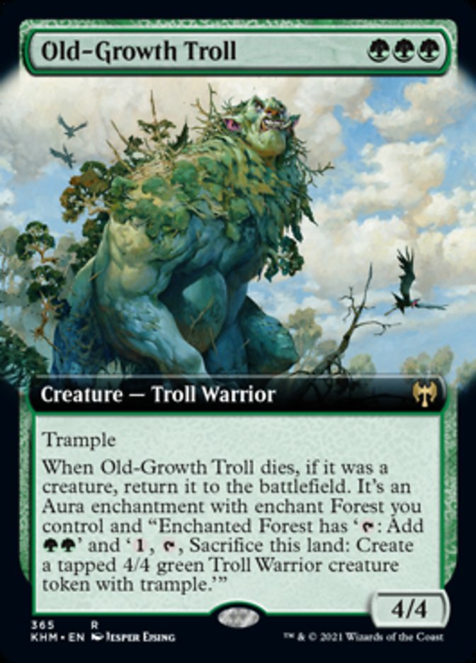 Old-Growth Troll (Extended Art) [Kaldheim] | Gate City Games LLC