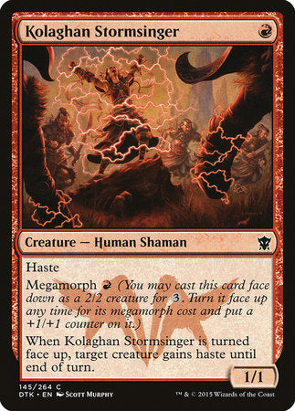 Kolaghan Stormsinger [Dragons of Tarkir] | Gate City Games LLC