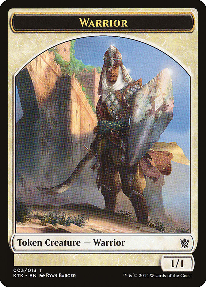 Warrior (003/013) [Khans of Tarkir Tokens] | Gate City Games LLC