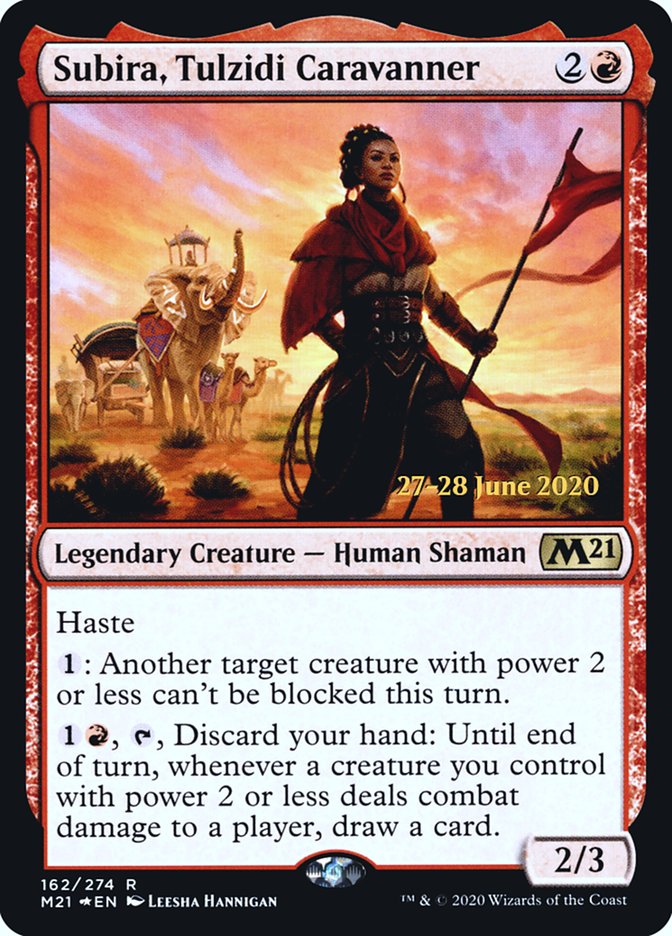 Subira, Tulzidi Caravanner  [Core Set 2021 Prerelease Promos] | Gate City Games LLC