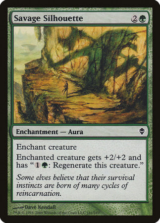 Savage Silhouette [Zendikar] | Gate City Games LLC