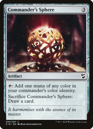 Commander's Sphere [Commander 2018] | Gate City Games LLC