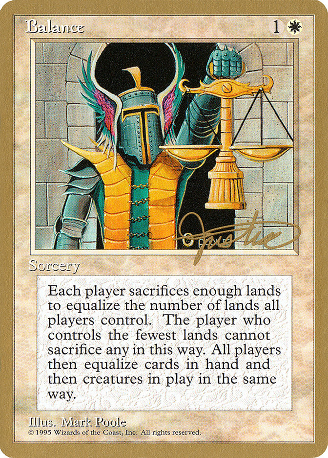 Balance (Mark Justice) [Pro Tour Collector Set] | Gate City Games LLC