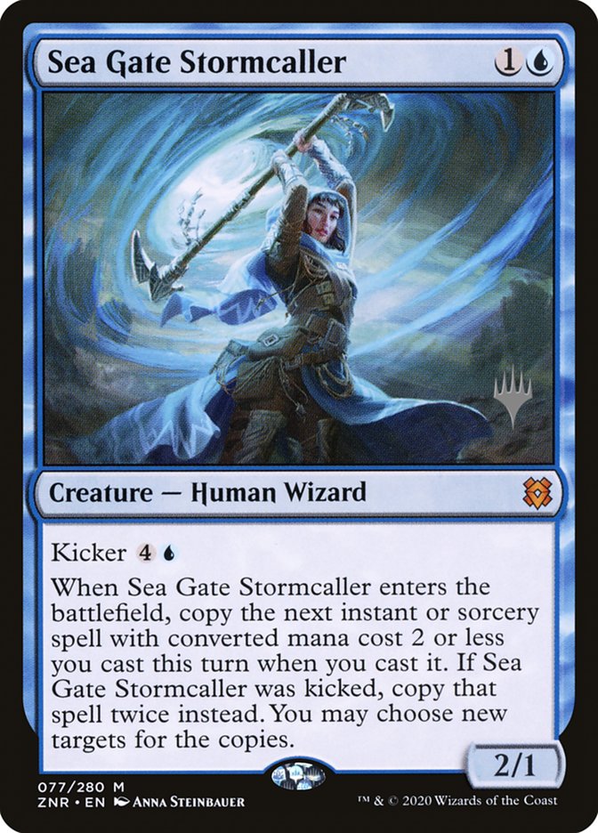 Sea Gate Stormcaller (Promo Pack) [Zendikar Rising Promos] | Gate City Games LLC