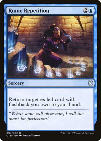 Runic Repetition [Commander 2019] | Gate City Games LLC