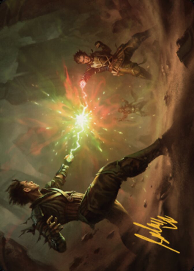 Brotherhood's End Art Card (Gold-Stamped Signature) [The Brothers' War Art Series] | Gate City Games LLC