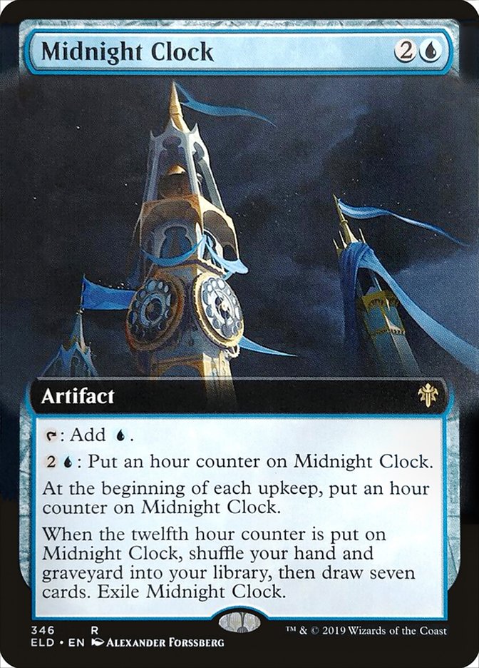 Midnight Clock (Extended Art) [Throne of Eldraine] | Gate City Games LLC