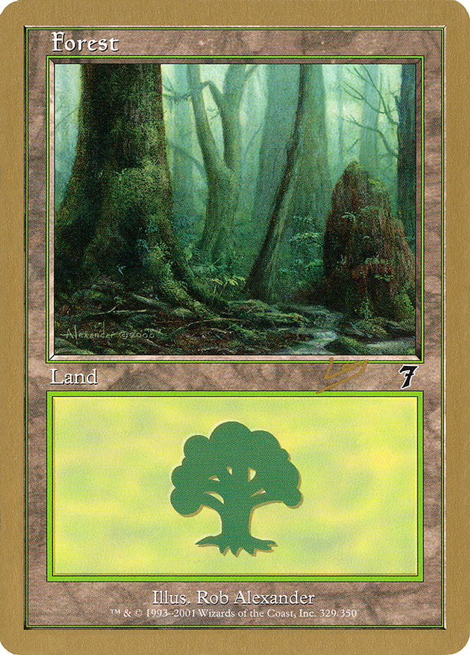 Forest (rl329) (Raphael Levy) [World Championship Decks 2002] | Gate City Games LLC