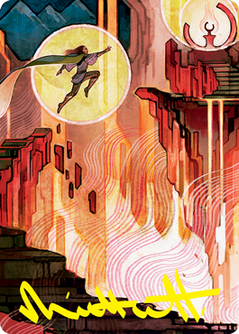 Thrill of Possibility Art Card (Gold-Stamped Signature) [Strixhaven: School of Mages Art Series] | Gate City Games LLC
