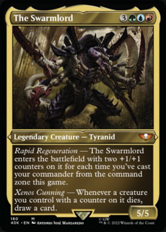 The Swarmlord (Display Commander) (Surge Foil) [Warhammer 40,000] | Gate City Games LLC