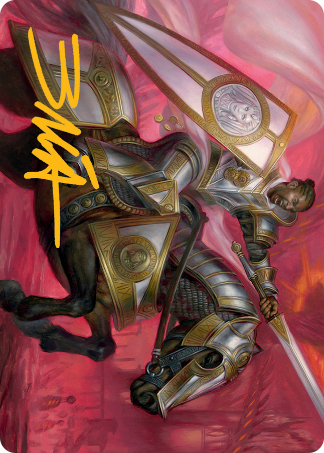 Sigiled Sentinel Art Card (Gold-Stamped Signature) [March of the Machine Art Series] | Gate City Games LLC
