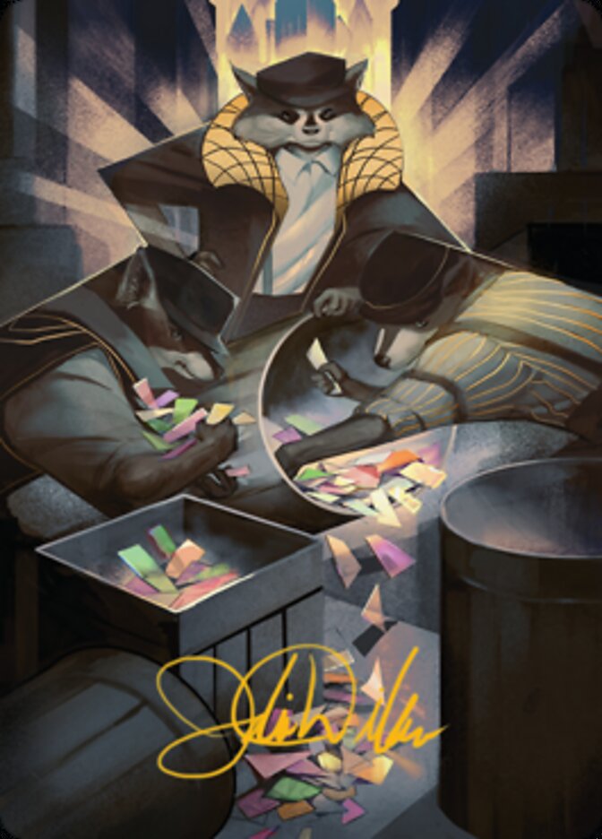 Masked Bandits Art Card (Gold-Stamped Signature) [Streets of New Capenna Art Series] | Gate City Games LLC