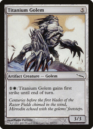 Titanium Golem [Mirrodin] | Gate City Games LLC