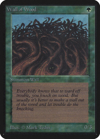 Wall of Wood [Limited Edition Alpha] | Gate City Games LLC