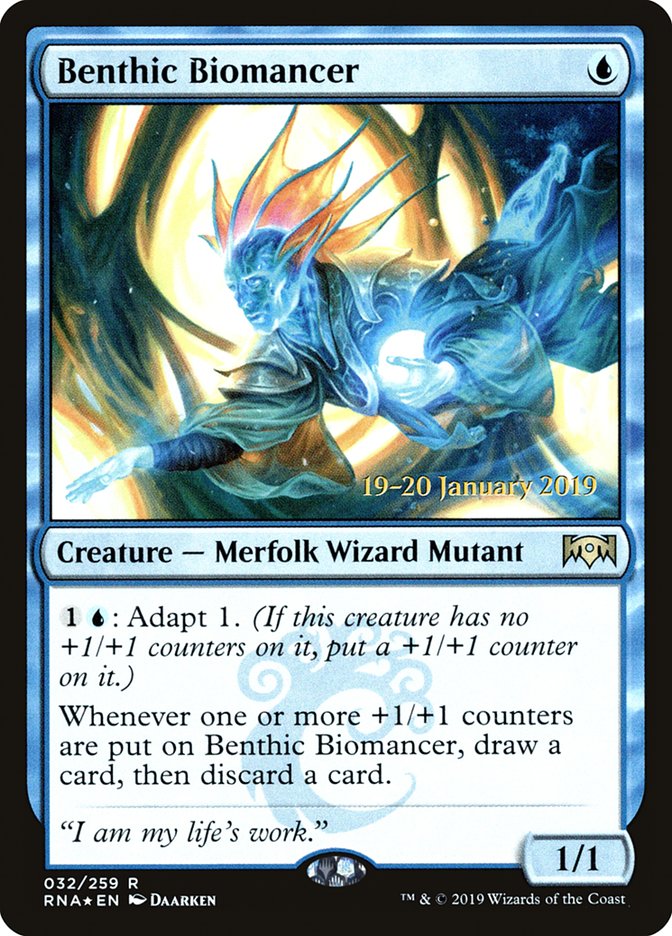 Benthic Biomancer [Ravnica Allegiance Prerelease Promos] | Gate City Games LLC