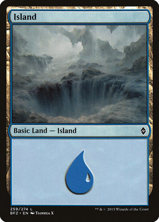 Island (259) [Battle for Zendikar] | Gate City Games LLC