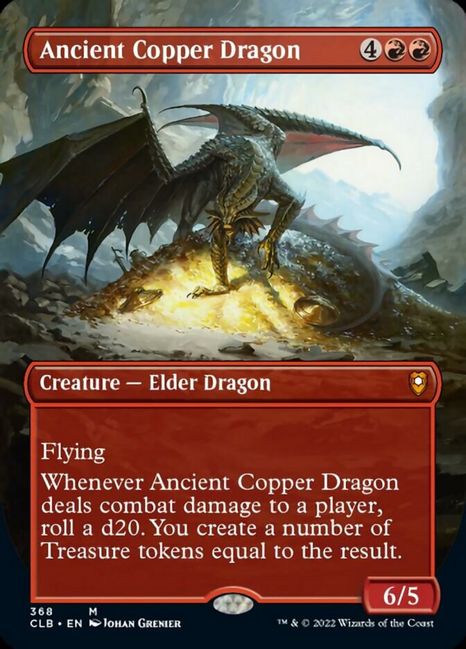 Ancient Copper Dragon (Borderless Alternate Art) [Commander Legends: Battle for Baldur's Gate] | Gate City Games LLC