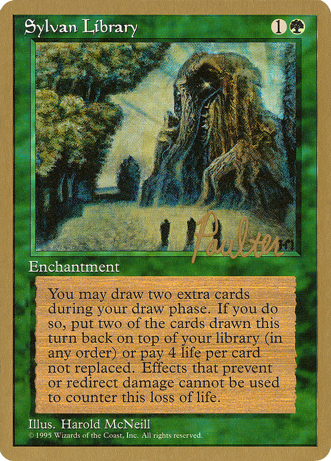 Sylvan Library (Preston Poulter) [Pro Tour Collector Set] | Gate City Games LLC