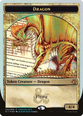 Gold Dragon Token [HasCon 2017] | Gate City Games LLC