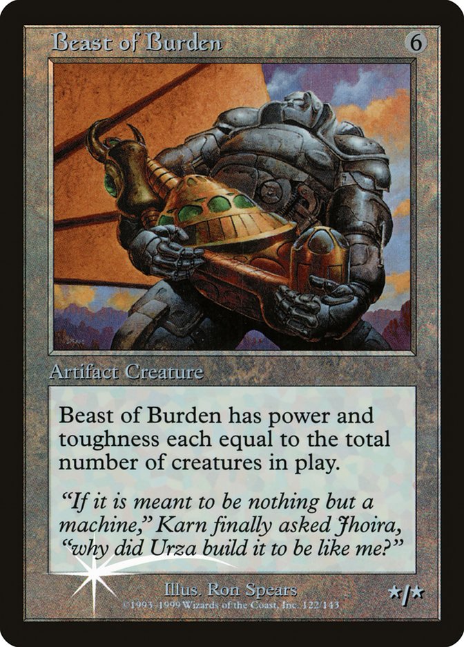 Beast of Burden (Misprinted) [Urza's Legacy Promos] | Gate City Games LLC