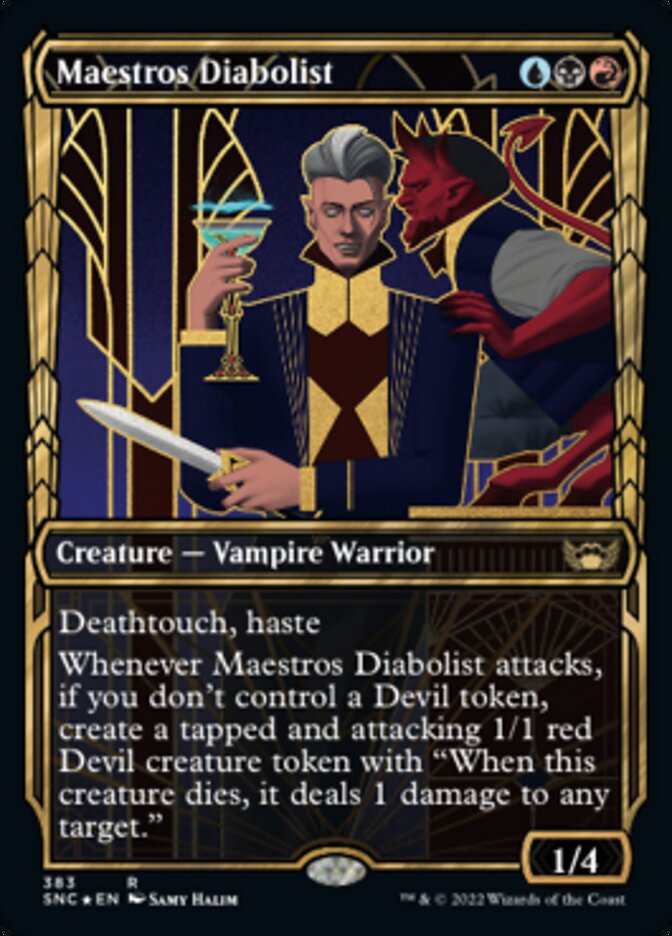 Maestros Diabolist (Showcase Golden Age Gilded Foil) [Streets of New Capenna] | Gate City Games LLC