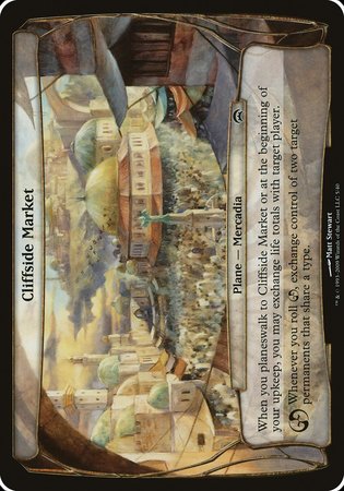 Cliffside Market (Planechase) [Planechase Planes] | Gate City Games LLC