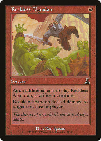 Reckless Abandon [Urza's Destiny] | Gate City Games LLC