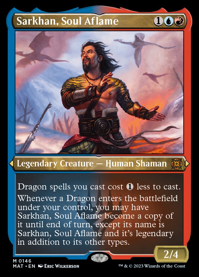 Sarkhan, Soul Aflame (Foil Etched) [March of the Machine: The Aftermath] | Gate City Games LLC