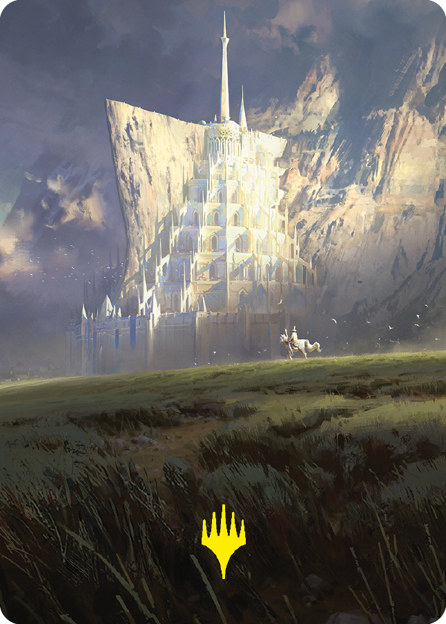 Minas Tirith Art Card (Gold-Stamped Signature) [The Lord of the Rings: Tales of Middle-earth Art Series] | Gate City Games LLC