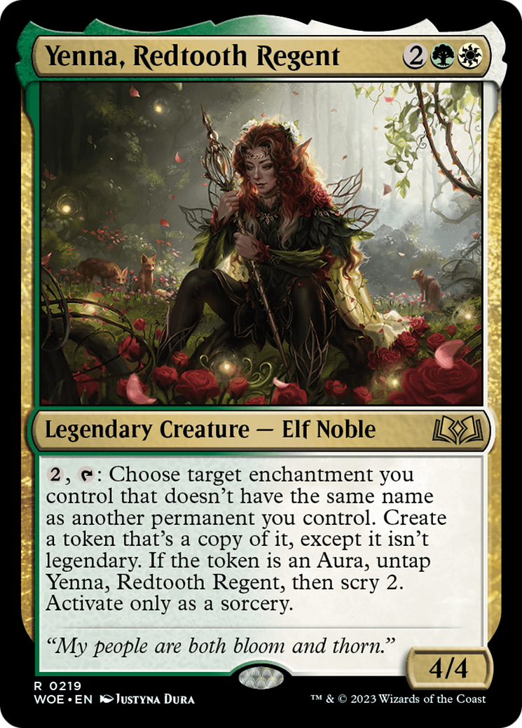 Yenna, Redtooth Regent [Wilds of Eldraine Prerelease Promos] | Gate City Games LLC