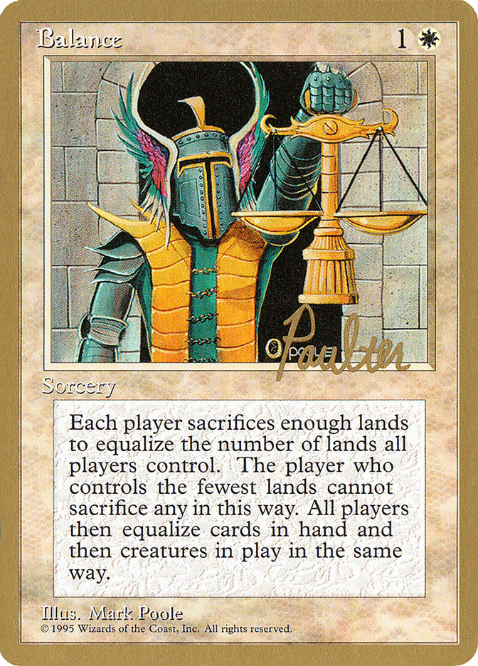 Balance (Preston Poulter) [Pro Tour Collector Set] | Gate City Games LLC