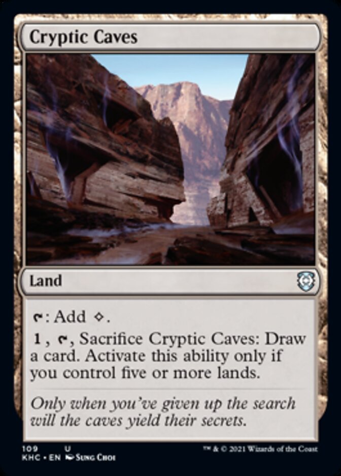 Cryptic Caves [Kaldheim Commander] | Gate City Games LLC