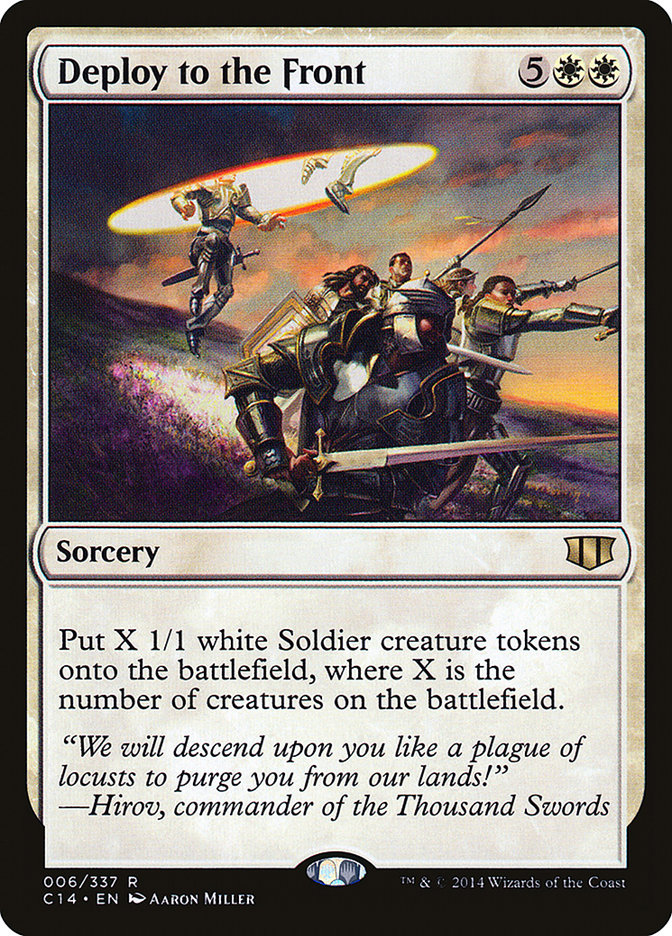 Deploy to the Front [Commander 2014] | Gate City Games LLC