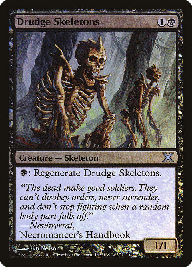 Drudge Skeletons (Premium Foil) [Tenth Edition] | Gate City Games LLC