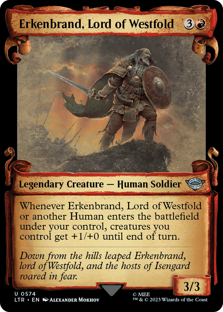 Erkenbrand, Lord of Westfold [The Lord of the Rings: Tales of Middle-Earth Showcase Scrolls] | Gate City Games LLC