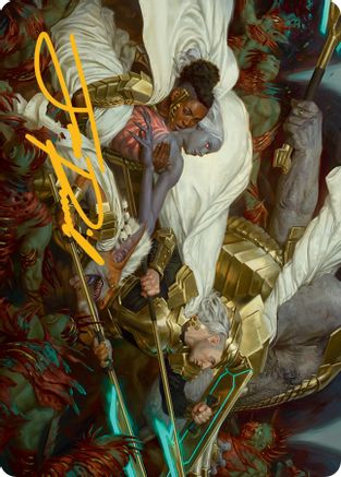 Storm the Seedcore Art Card (Gold-Stamped Signature) [March of the Machine Art Series] | Gate City Games LLC