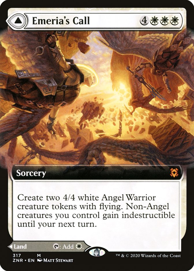 Emeria's Call // Emeria, Shattered Skyclave (Extended Art) [Zendikar Rising] | Gate City Games LLC