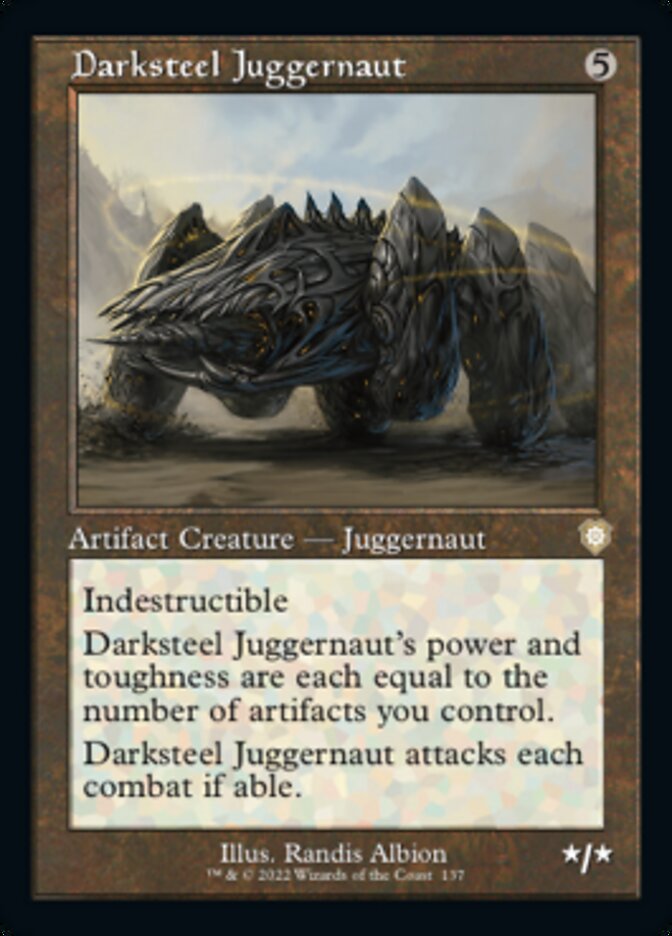 Darksteel Juggernaut (Retro) [The Brothers' War Commander] | Gate City Games LLC