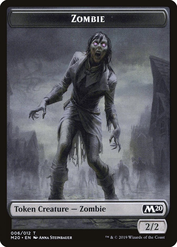 Dragon (002) // Zombie Double-Sided Token [Game Night 2019 Tokens] | Gate City Games LLC